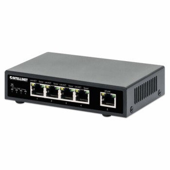 Switch Intellinet 561839 - 5 Puertos - Gigabit - PoE+ - No Gestionado - 561839