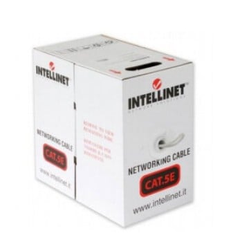 Bobina Intellinet - Cat5e - 305M - 23 AWG - Gris - 704823 Bobina Intellinet - Cat5e - 305M - 23 AWG - Gris - 704823