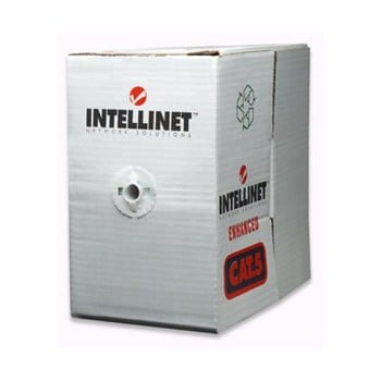 Bobina Intellinet - Cat5e - 100M - 26 AWG - Gris - 704830 Bobina Intellinet - Cat5e - 100M - 26 AWG - Gris - 704830