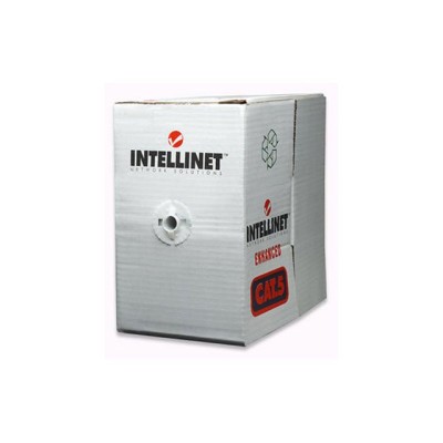 Bobina Intellinet - Cat5e - 100M - 26 AWG - Gris - 704830