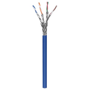 Bobina Intellinet 705042 - Cat6a - 305m - UTP - S/FTP - 500 MHz - 23 AWG - Azul - 705042