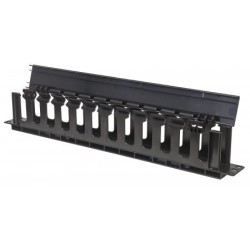 Organizador de Cables Intellinet 19" Horizontal 1U - Modelo 714679