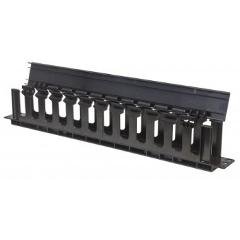 Organizador de Cables Intellinet - 19" - 1U - Horizontal - 714679