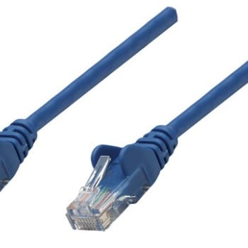 Cable de Red Intellinet Cat6a RJ-45 7.5 Metros Azul Modelo 741514