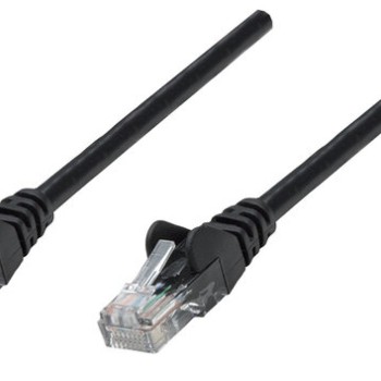 Cable de Red Intellinet Cat6a RJ-45 1m Negro - Modelo 741521