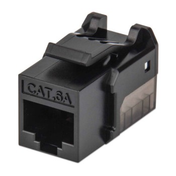 Jack de Red Intellinet Cat6a RJ-45 Negro Modelo 772327