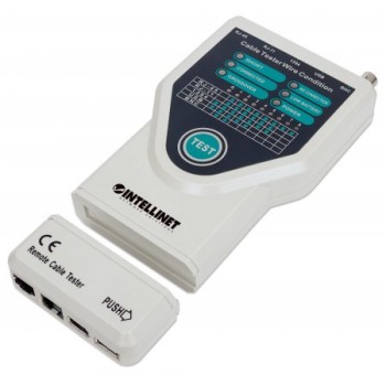 Probador de Cables Intellinet - RJ-11 - RJ-45 - USB - BNC - Firewire - 780094