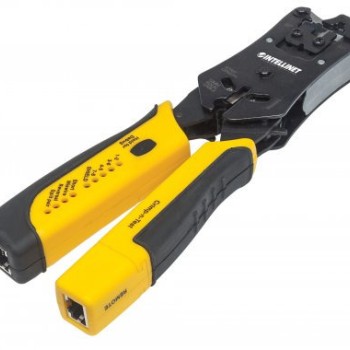 Pinza Crimpeadora Intellinet para RJ-11, RJ-12, RJ-45 - Modelo 780124 - Amarillo y Negro Pinza Crimpeadora Intellinet para RJ-11, RJ-12, RJ-45 - Modelo 780124 - Amarillo y Negro