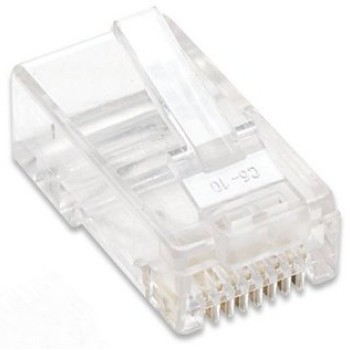 Plug RJ-45 Intellinet Cat5e Transparente 100 Piezas Modelo 790055