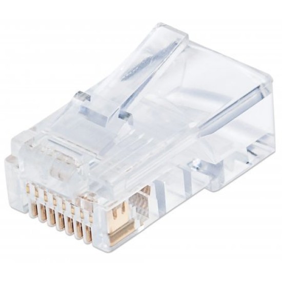 Plug Intellinet - Cat5e - RJ-45 - Transparente - 100 piezas - 790512