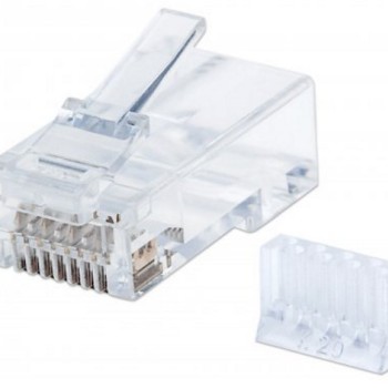 Conector RJ-45 Intellinet Cat6 Transparente 90 Piezas Modelo 790611
