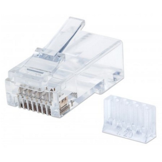Plug Intellinet - Cat6 - RJ-45 - Transparente - 90 piezas - 790611