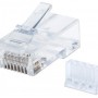 Plug Intellinet - Cat6 - RJ-45 - Transparente - 90 piezas - 790611