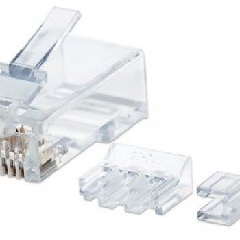 Plug Intellinet - Cat6a - RJ-45 - Transparente - 80 piezas - 790673