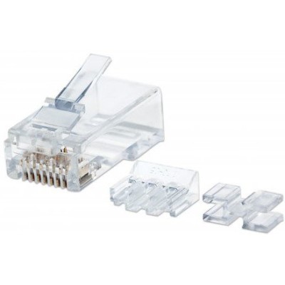 Plug Intellinet - Cat6a - RJ-45 - Transparente - 80 piezas - 790673
