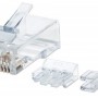 Plug Intellinet - Cat6a - RJ-45 - Transparente - 80 piezas - 790673