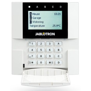 Teclado Jablotron JA-110E - Bus - LCD - Teclas de Control - Lector RFID - 4 Botones de Función - JA-110E