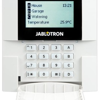 Teclado de Control de Acceso Jablotron JA-110E con Lector RFID y Pantalla LCD