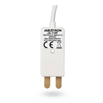 Detector de Inundación Jablotron JA-110F - Tipo BUS - 12V - Reacciona por los electrodos del agua - JA-110F