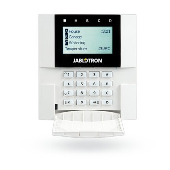 Teclado Jablotron JA-150E LCD Inalámbrico con Lector RFID para Interiores