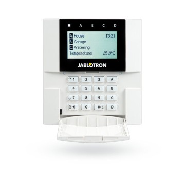Teclado Jablotron JA-150E - LCD - Inalámbrico - Lector RFID - Interior - JA-150E