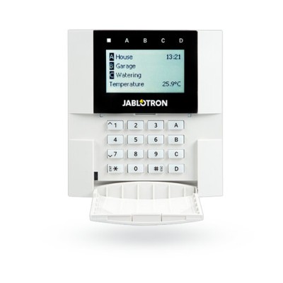Teclado Jablotron JA-150E - LCD - Inalámbrico - Lector RFID - Interior - JA-150E