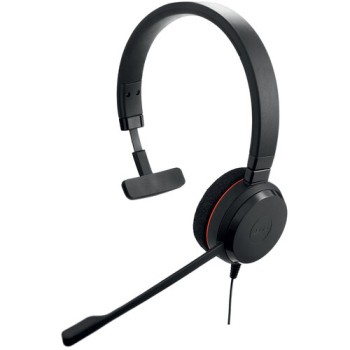 Auricular Jabra Evolve 20 Mono - Alámbrico - USB - Micrófono - Cancelación de Ruido - Negro - 4993-823-109
