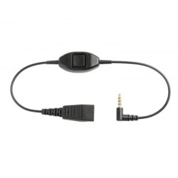 Adaptador Jabra QD a 3.5 mm con Push-to-Talk para Smartphones - Modelo MOBILE-QD-35MM-S