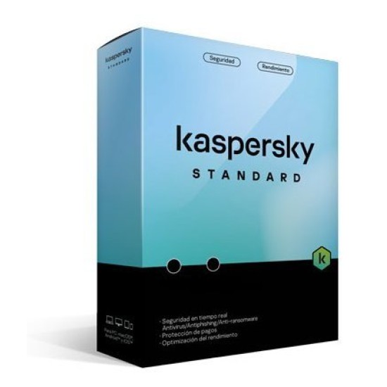 Antivirus Kaspersky Standard - 3 Dispositivos - 1 Año - Caja - KL1041Z5CFS-22