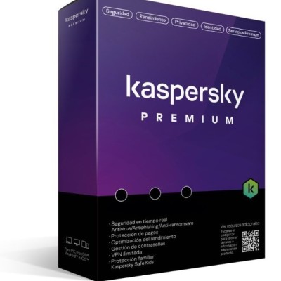 Antivirus Kaspersky Premium - 10 Dispositivos - 1 Año - Caja - KL1047Z5KFS-22