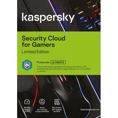 Antivirus Kaspersky Security Cloud For Gamers - 3 Dispositivos - 1 Año - Caja - TMKS-194