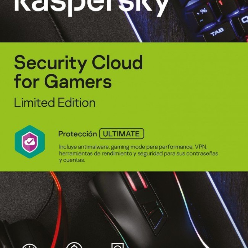 Antivirus Kaspersky Security Cloud For Gamers - 3 Dispositivos - 1 Año - Caja - TMKS-194