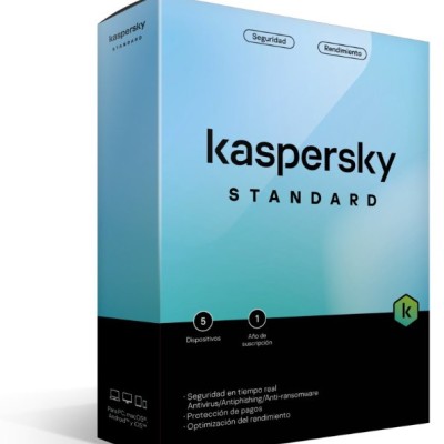 Antivirus Kaspersky Standard - 5 Dispositivos - 1 Año - Caja - TMKS-403