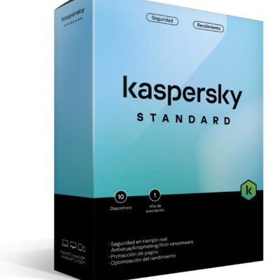 Antivirus Kaspersky Standard - 10 Dispositivos - 1 Año - Caja - TMKS-404