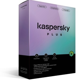 Antivirus Kaspersky Plus - Protección para 3 Dispositivos - 1 Año - Modelo TMKS-406