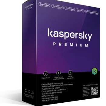 Antivirus Kaspersky Premium - Protección para 3 Dispositivos - 1 Año - Modelo TMKS-409