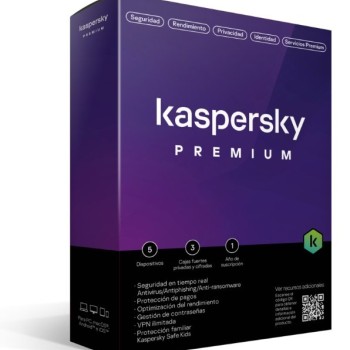 Antivirus Kaspersky Premium - Protección para 5 Dispositivos - 1 Año - Modelo TMKS-410