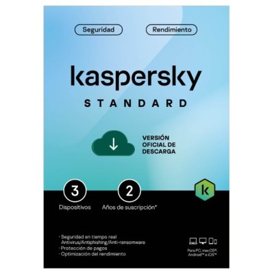 Antivirus Kaspersky Standard - 3 Dispositivos - 2 Años - TMKS-467