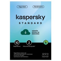 Antivirus Kaspersky Standard - Protección para 10 Dispositivos - 2 Años - Modelo TMKS-469