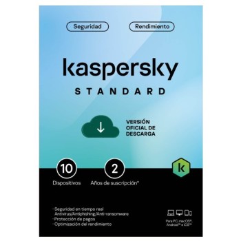 Antivirus Kaspersky Standard - 10 Dispositivos - 2 Años   - TMKS-469