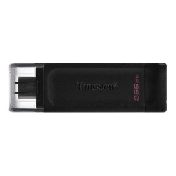 Memoria USB Kingston DataTraveler 70 256GB USB-C 3.2 Negro DT70/256GB Memoria USB Kingston DataTraveler 70 256GB USB-C 3.2 Negro DT70/256GB