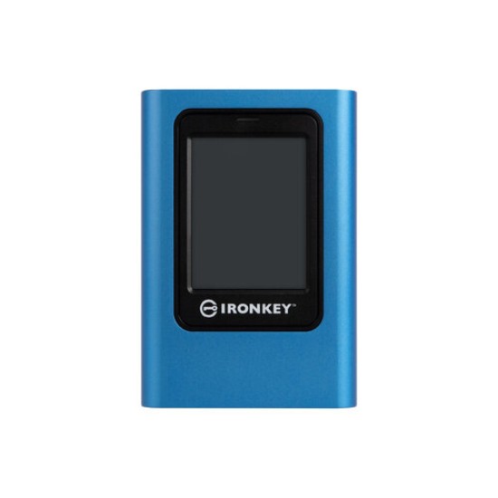 Unidad de Estado Sólido Externo Kingston IronKey Vault Privacy 80 - 480GB - USB 3.0 - Azul - IKVP80ES/480G