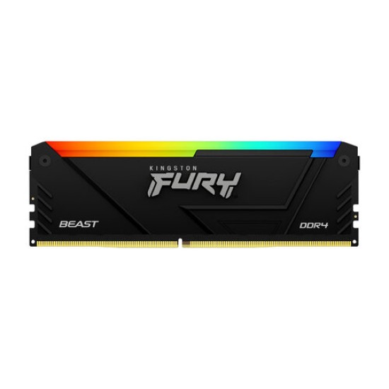 Memoria RAM Kingston FURY Beast RGB - DDR4 - 16GB (2x8GB) - 2666MHz - UDIMM - para PC - KF426C16BB2AK2/16