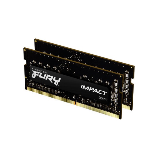 Memoria RAM Kingston FURY Impact - DDR4 - 16GB (2x8GB) - 2666MHz - SO-DIMM - para Laptop - KF426S15IBK2/16