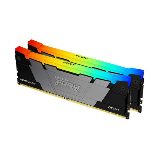 Memoria RAM Kingston FURY Renegade RGB - DDR4 - 16GB (2x8GB) - 3200MHz - UDIMM-  para PC - KF432C16RB2AK2/16