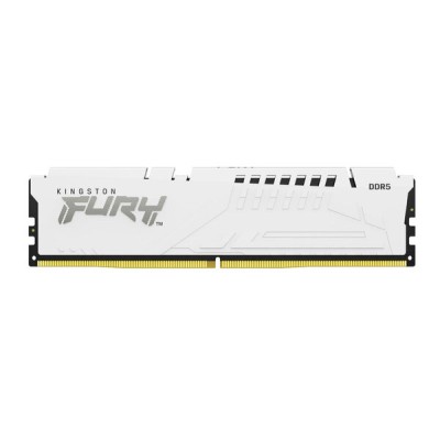 Memoria RAM Kingston FURY Beast - DDR5 - 64GB (2x32GB) - 6000MHz - UDIMM - Para PC - Blanco - KF560C40BWK2-64