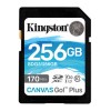 Memoria SDXC Kingston Technology Canvas Go! Plus - 256GB - Clase 10 - UHS-II - SDG3/256GB