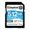 Memoria SDXC Kingston Technology Canvas Go! Plus - 512GB - Clase 10 - UHS-II - SDG3/512GB Memoria SDXC Kingston Technology Canvas Go! Plus - 512GB - Clase 10 - UHS-II - SDG3/512GB