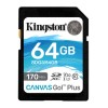 Memoria SDXC Kingston Canvas Go! Plus - 64GB - Clase 10 - UHS-I - SDG3/64GB Memoria SDXC Kingston Canvas Go! Plus - 64GB - Clase 10 - UHS-I - SDG3/64GB