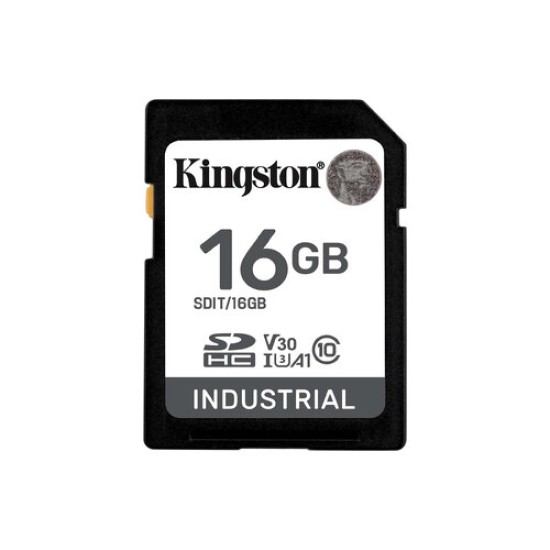 Memoria SDHC Kingston Industrial - 16GB - UHS-I - C10 - SDIT/16GB